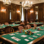 Pourquoi Partouche Poker Signature et l’EPS à Paris affichent complet, et comment s’inscrire Salle parisienne élégante et sobre avec des tables de tournoi, des jetons colorés et des cartes face cachée, éclairée par de doux lustres.